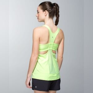 Lululemon Tone It Tank -Clear Mint